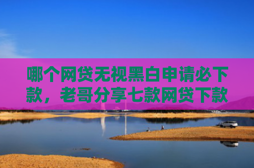 哪个网贷无视黑白申请必下款，老哥分享七款网贷下款不用征信