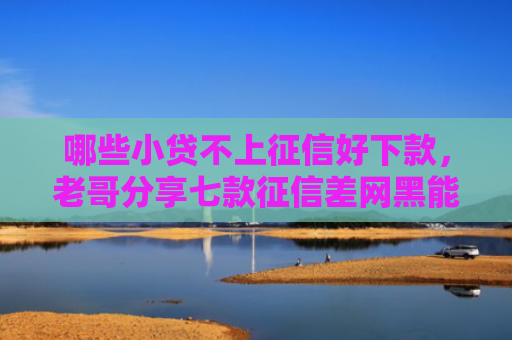 哪些小贷不上征信好下款，老哥分享七款征信差网黑能贷下款吗？