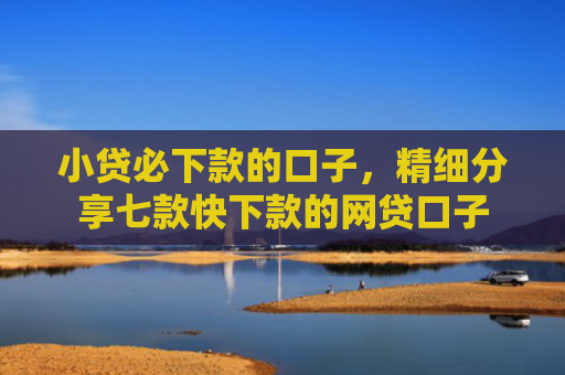 小贷必下款的口子，精细分享七款快下款的网贷口子