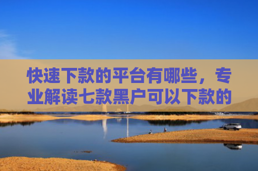 快速下款的平台有哪些，专业解读七款黑户可以下款的贷款软件