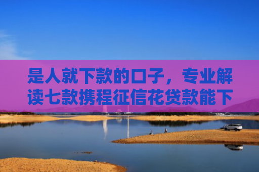是人就下款的口子，专业解读七款携程征信花贷款能下款吗