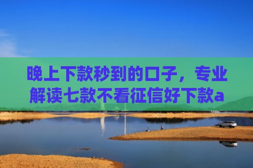 晚上下款秒到的口子，专业解读七款不看征信好下款app