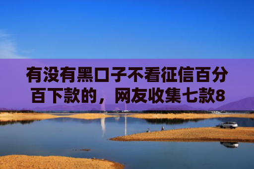 有没有黑口子不看征信百分百下款的，网友收集七款8月网贷下款口子