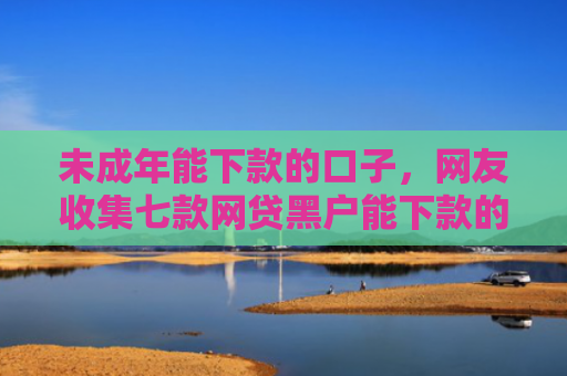 未成年能下款的口子，网友收集七款网贷黑户能下款的口子