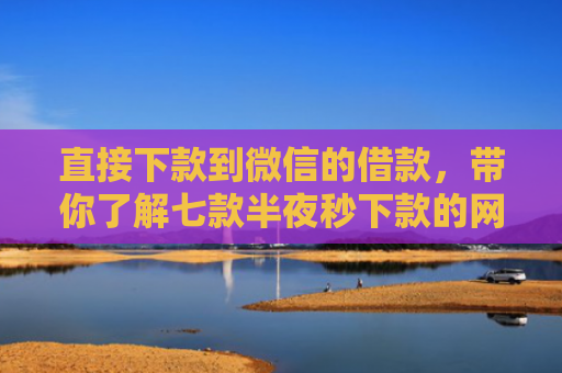 直接下款到微信的借款，带你了解七款半夜秒下款的网贷口子
