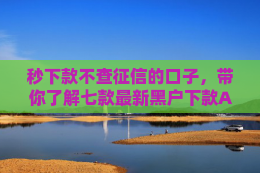 秒下款不查征信的口子，带你了解七款最新黑户下款APP