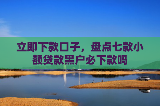立即下款口子，盘点七款小额贷款黑户必下款吗