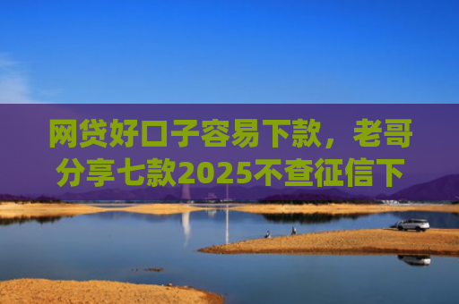 网贷好口子容易下款，老哥分享七款2025不查征信下款的app