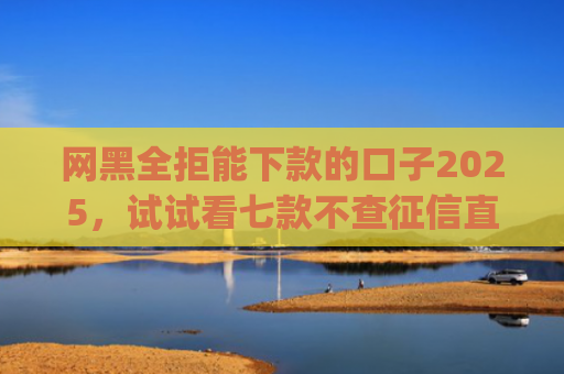 网黑全拒能下款的口子2025，试试看七款不查征信直接下款的app有哪些