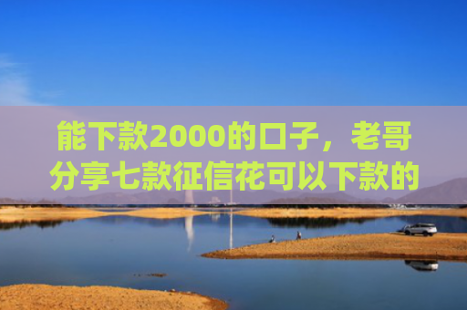 能下款2000的口子，老哥分享七款征信花可以下款的网贷app