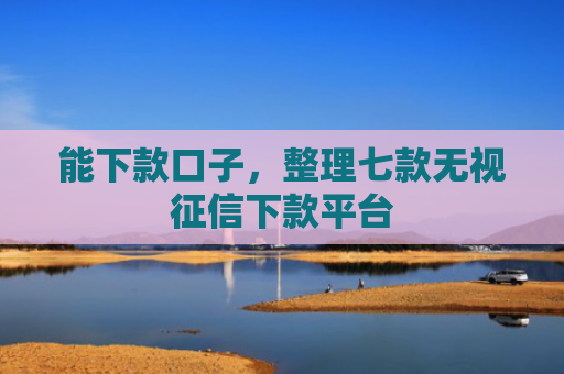 能下款口子，整理七款无视征信下款平台