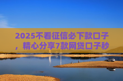 2025不看征信必下款口子，精心分享7款网贷口子秒下款