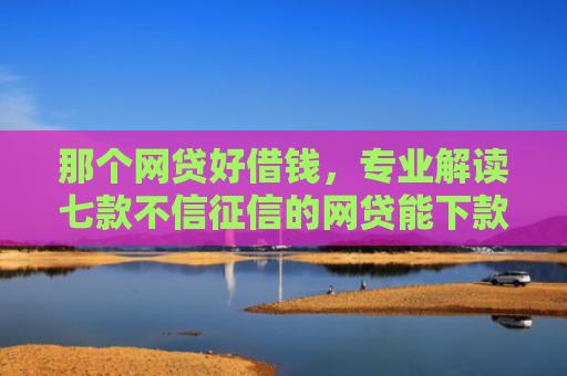 那个网贷好借钱，专业解读七款不信征信的网贷能下款吗